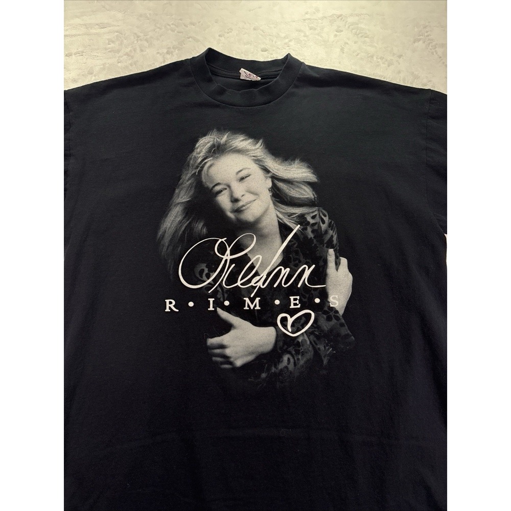 1997 LeAnn Rimes T-Shirt XL Don't Mess With Texas Country Music Concert T Black